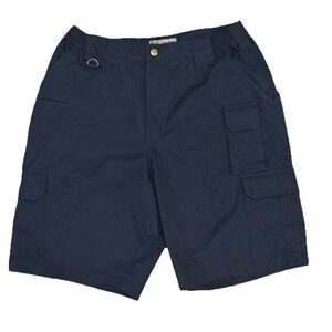 5.11 Tactical Series Taclite Pro Shorts Mens 34x10 Navy Cargo Style Ripstop